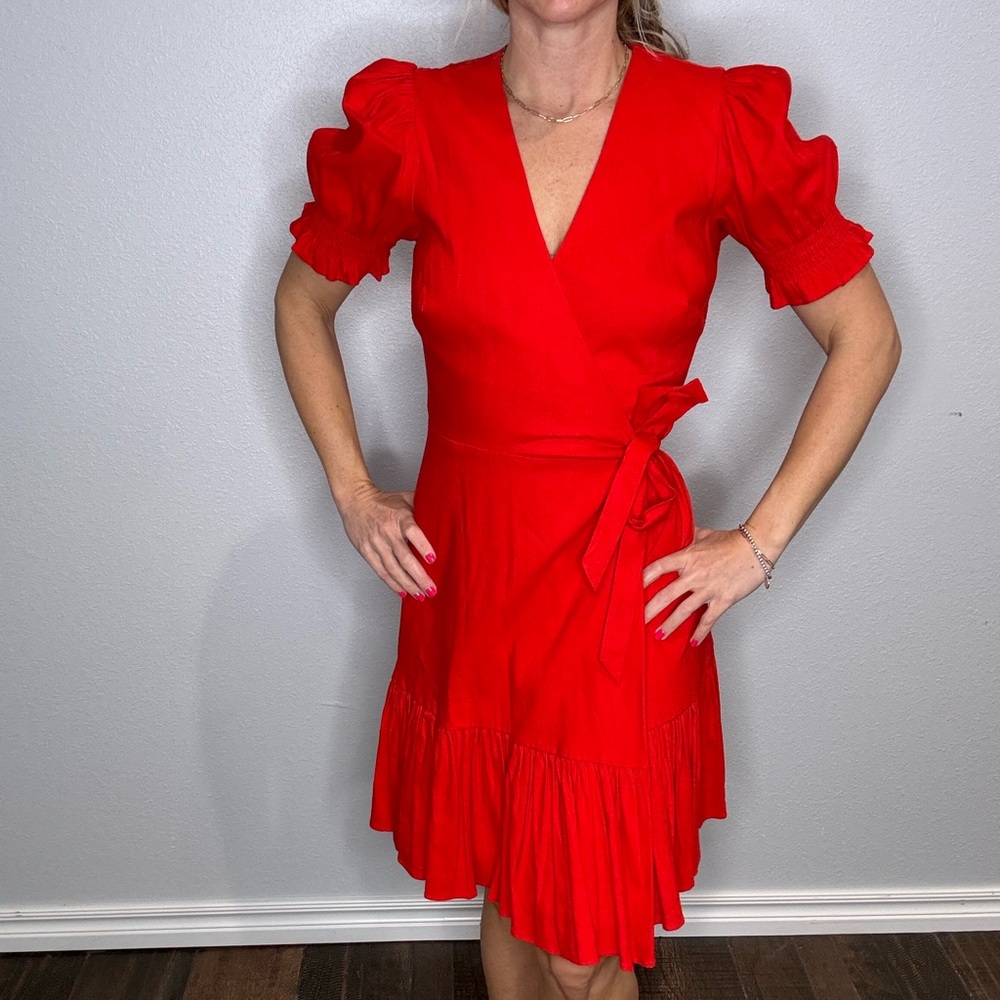 Red Wrap Dress